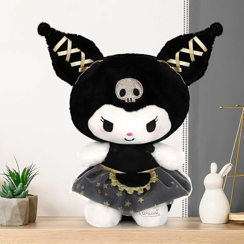 Kuromi plush doll black bunny gothic cute toy
Black kawaii plush doll with skull design Pakistan
Kuromi style plush Norfae aesthetic collection
Cute gothic plush toy room decor
Soft plush doll for gifting and collection