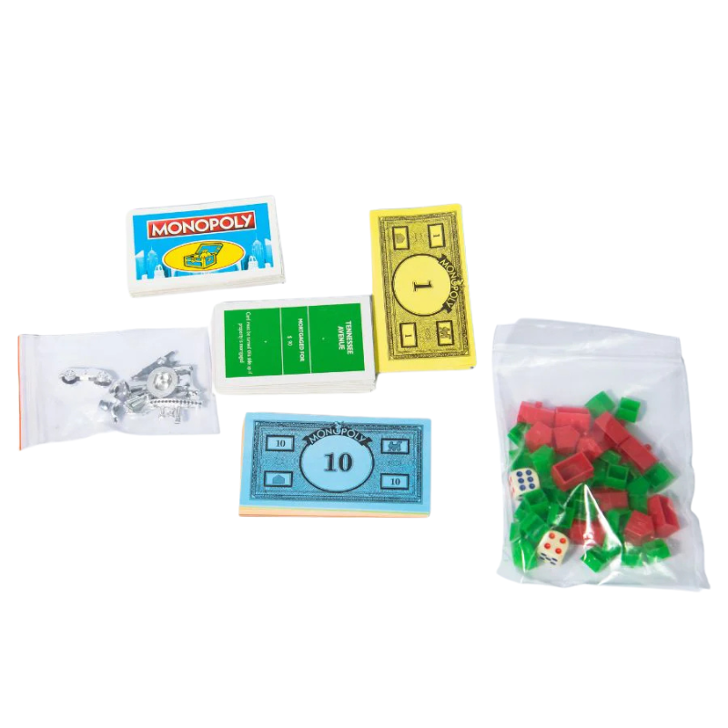 Monopoly classic board game box

Monopoly family strategy board game

Property trading board game Monopoly

Classic Monopoly game for kids and adults

BoardBox family board games collection