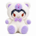 Snowy Bow Kitty Plush Toy – Soft Winter Teddy