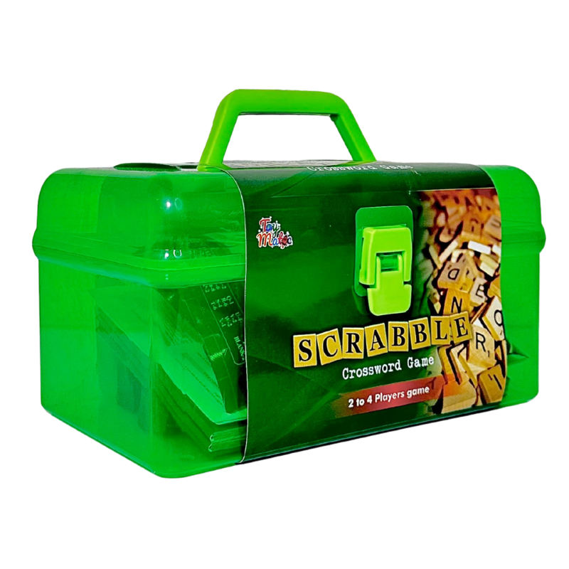 Scrabble crossword board game portable case

Classic Scrabble word game box

Family crossword word board game

Educational word game for kids and adults

BoardBox classic word games collection