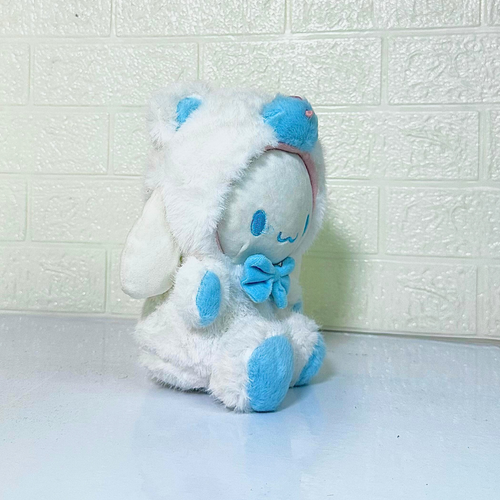 Frosty bow kitty plush toy white and blue

Cute pastel kitty plush teddy

Soft aesthetic plush toy for kids

White winter plush toy with bow

Cozy plush toy room décor