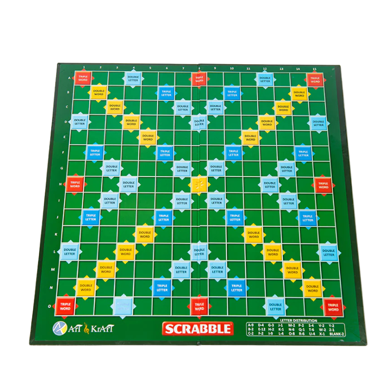 Scrabble crossword board game portable case

Classic Scrabble word game box

Family crossword word board game

Educational word game for kids and adults

BoardBox classic word games collection