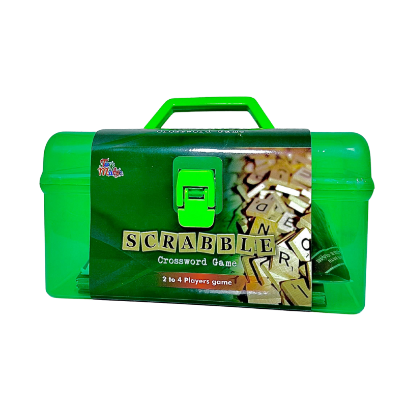 Scrabble crossword board game portable case

Classic Scrabble word game box

Family crossword word board game

Educational word game for kids and adults

BoardBox classic word games collection