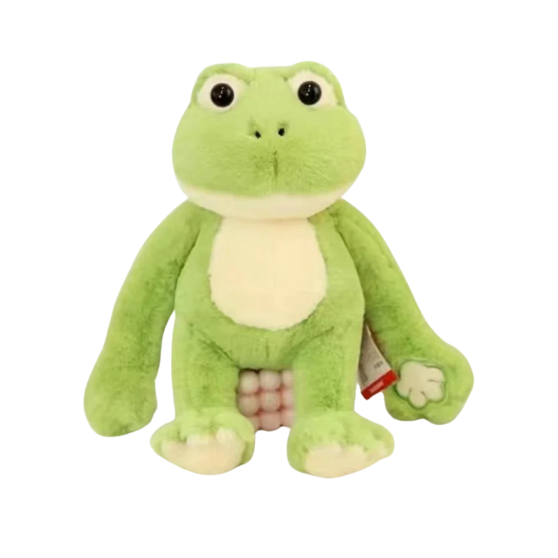 Peek-a-Boo Frog plush toy soft stuffed for kids

Ultra soft green frog plush toy

Cute frog plush toy for gifting

Kids soft plush Peek-a-Boo Frog cuddle toy

Premium quality frog plush nursery décor
