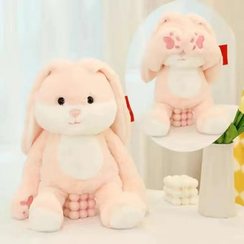 Peek-a-Boo Rabbit plush toy soft stuffed for kids

Ultra soft pink rabbit plush toy

Cute bunny plush toy for gifting

Kids soft plush Peek-a-Boo Rabbit cuddle toy

Premium quality rabbit plush nursery décor