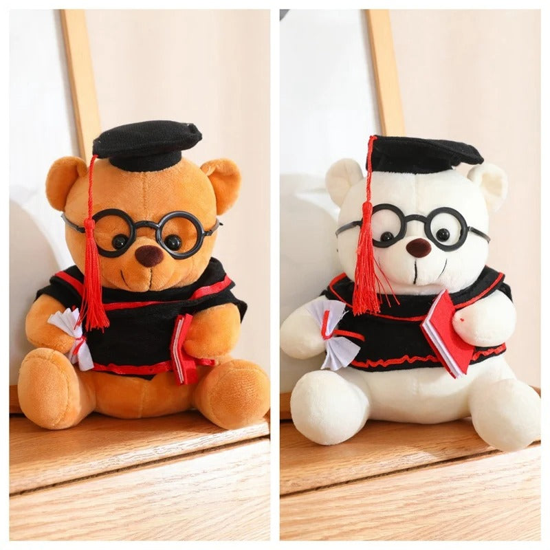 brown graduation teddy bear plush

white graduation teddy bear plush

teddy bear with cap and gown

graduate bear plush toy

graduation gift teddy bear