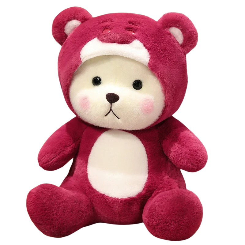 red bear plush toy

cute white bear with red plush body

soft stuffed red bear doll

kawaii plush toy for kids