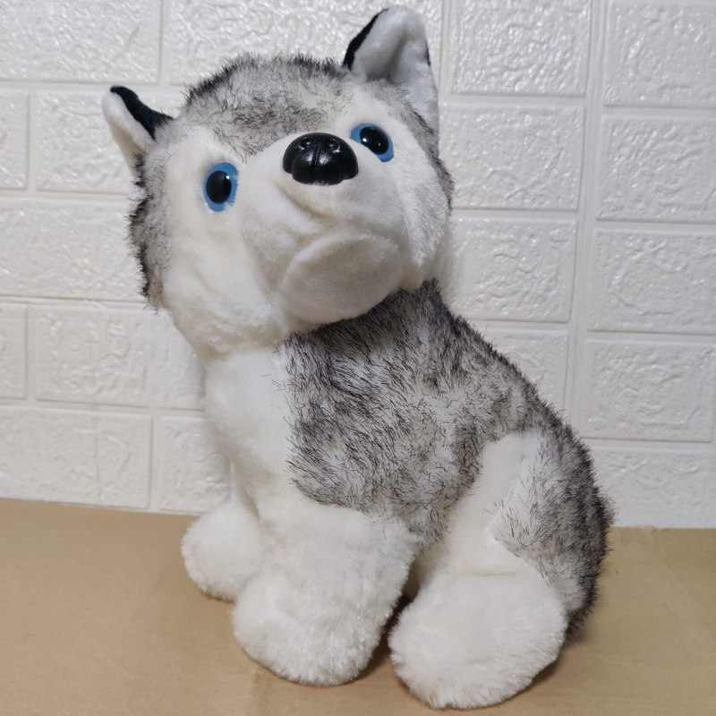 husky dog plush toy
siberian husky stuffed animal
cute husky plush doll
soft husky dog toy
fluffy husky stuffed toy